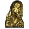 Tvár panny Márie 20 cm, bronzová