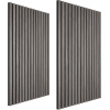 tectake 406058 akustické panely sonic wall drevený vzhľad - svetlosivý dub, sada 2 ks