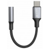 Swissten audio adaptértextile usb-c (samec) / 3,5 mm aux 0,15 m čierny (nahrádza 73501301)