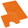 Bellatex koupelnové předložky SADA BANY s výkrojem sada 60x100, 60x50 cm Bludiště oranžová