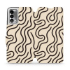 Flipové pouzdro Mobiwear - Realme GT Master Edition - VA60S Linky (Knížkové flip pouzdro, obal, kryt na mobil Realme GT Master Edition - VA60S Linky, materiál Umělá kůže + TPU - ochrana 360°, stojánek