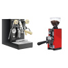 Lelit Mara PL62X V2, black + Eureka Mignon Libra 65 All Purpose, CR ferrari red
