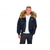 Alpha Industries zimná bunda 45 P Hooded Rep Blue Farba: modrá, Veľkosť: S