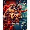 CUKROVÁ TLAČ Opłatek na Tort Cukrová hmota Francis Ngannou MMA UFC + MENO
