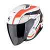 Prilba Scorpion EXO-Z1 VUE Matt White Red Black Veľkosť: XS (53-54 cm)