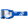 brýle FOCUS, FLY RACING - USA (modré/bílé - čiré plexi) M150-1165