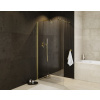BESCO Walk-in sprchovací kút ECO-N GOLD Farba rámu - Zlatá, Rozmer A - 120 cm, Rozmer C - 195 cm, Výplň - Číre bezpečnostné sklo - 6 mm BCEXON120GC