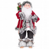Dekorácia MagicHome Vianoce, Santa na lyžiach, 45 cm