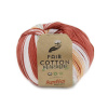 Katia FAIR COTTON MARINER Farba: 1018/205 ... Biela- červená-mentolová zelená-oranžová svetlá