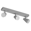 LED SPOT PEAR GREY 3 x 4.3W 2700K GU10