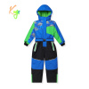 Chlapčenská zimná kombinéza - KUGO PB9911, modrá / čierna / zelená Farba: Modrá, Veľkosť: 98