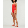 Jednodielne plavky KW0KW00806-XA7 červená - Calvin Klein M červená