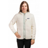 Dámska fleecová bunda s kapucňou Patagonia Retro Pile Hoody - natural/green M