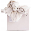 Doudou Dárková sada - plyšový muchláček béžový medvídek 24 cm
