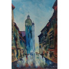 Košice - Mlynská po daždi - akad. mal. Varuzhan Aghamyan, originálny, ručne maľovaný obraz L (do veľkosti 95x95cm) Viac farieb