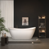 Erga Lina, voľne stojaca vaňa 170x75 cm + odtoková zátka, biela lesklá, ERG-LINA-170075-WH-WH