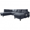 MID.YOU SEDACIA SÚPRAVA, textil, tmavomodrá - Online Only obývacie izby - 001454003225