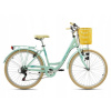 Mestsky bicykel - Dámske mestské bicykle Girls 26 LED oceľový kôš (Dámske mestské bicykle Girls 26 LED oceľový kôš)