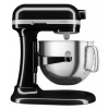 KitchenAid robot Artisan 5KSM70SHXEOB černá + Akční set Zwilling Gourmet block s noži 6 ks, hnědá