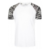 Raglan Contrast Tee - wht/darkcamo S