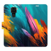 Flipové puzdro iSaprio - Orange Paint 02 - Xiaomi Redmi Note 9