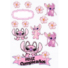 CUKROVÁ TLAČ jedlý obrázok na tortu Cukrová hmota STICH STICZ STITCH LILO ANGEL
