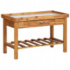 Záhradný stôl, stolík - Záhradný stôl so zinkovou doskou, Acacia Wood (Záhradný stôl so zinkovou doskou, Acacia Wood)