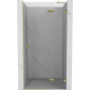 Mexen, Mexen Lunar pravé otočné sprchové dvere 80 cm, transparentné, zlaté - 834-080-000-50-00-P