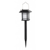 M.a.t. group Lampa solární lucerna pr. 10,5cm v.40cm, 12LED, nerez/PH ČER