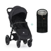 PETITE&MARS Kočík športový Street2 Air Black Perfect Black + PETITE&MARS fusak Jibot ZADARMO 2025