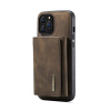 AppleMix Kryt DG Ming pre Apple iPhone 16 Pro Max + magnetická peňaženka - syntetická koža - kávovo hnedý