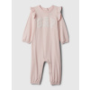 GAP Baby overal s logom Ružová 3-6M Ružová Ružová