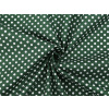 Stoklasa Bavlněná látka / plátno puntíky METRÁŽ - 4 zelená tmavá