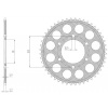 duralová rozeta SUN5-4347-39, SUNSTAR (39 zubov) KAWASAKI Z 1000, Z 1000 ABS