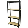 Kovový regál so 4 policami z MDF dosky 1500 x 750 x 300cm, nosnosť police 150kg, XL-TOOLS