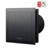 Helios Ventilátor Helios MiniVent M1/100 N/C, s dobehom, dvojrýchlostný, čierny, IP45