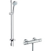 HANSGROHE Croma nástenný sprchový termostat Ecostat Comfort, ručná sprcha Vario 4jet priemer 100 mm, sprchová tyč 90 cm, jazdec, miska na mydlo a sprchová hadica 160 cm, chróm, 27035000