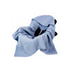 Mušelínová deka s kapucňou do autosedačky 90x90 cm - modrá