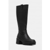 Kožené čižmy U.S. Polo Assn. HALEY011 čierna farba, na podpätku, HALEY011W/EY1 HALEY011W.EY1 EUR 38