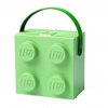 LEGO box s rukojetí army zelená
