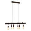 Retro a vintage svietidlo EGLO TOWNSHEND 4 6xE27 brown 49859
