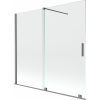 Mexen Velar vaňová zástena, 2-krídlová posuvná 170 x 150 cm, transparentná, gun metal - 896-170-000-01-95