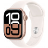 Apple Watch Series 10, 46mm, Cellular, rosegold hliníkové púzdro so svetlo-ružovým športovým remienkom S/M MWY63QC/A
