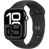 Apple Watch Series 10 46 mm klavírne čierny hliník s čierny športovým remienkom M/L MWWQ3QC/A