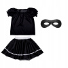 Kostým pre dievča - Kostým Superhrdinský kostým_pl r. 128 (Zorro Outfit Superhrdina maska 116-128 3el)