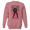 Mikina bez kapucne Unisex s potlačou Elvis Presley - Jailhouse Rock pánské Pastelově růžová XS