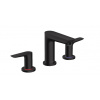 Hansgrohe 71733670 TALIS E Trojotvorová umývadlová batéria stojánková s výpusťou, čierna HG 71733670