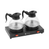 Ohrevná doska - 160 W - na čaj a kávu - 2 platne - 2 kanvice - Royal Catering RCCW-2G-DH
