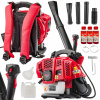 RED TECHNIC benzínové dúchadlo 7,4 kg (BATOŽNÝ BENZÍNOVÝ FÚK NA LÍSTIE trávy A SNEH 3,8 HP + OLEJ)