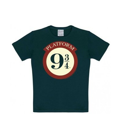 Dětské tričko Harry Potter: Nástupiště 9 3/4 - Platform 9 3/4 (výška 158-164 cm) černá bavlna